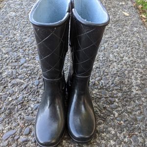 Black Sperry Rain boots Size 6 Womens
